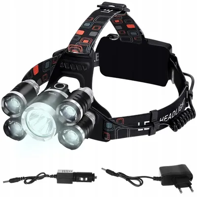 Produktbild von Stirnlampe LED starke Kopflampe am Kopf Akku Cree TRIZAND 16144