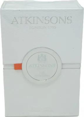 A white box with the brand name and product details printed on it.