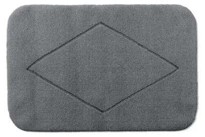 Produktbild von Rhomtuft Badteppich Raute abgerundet Farbe kiesel Größe 60x90 cm