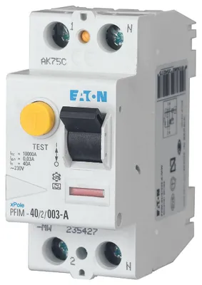Immagine prodotto di interruttore automatico differenziale a 2 poli PFIM-25/2/003-MW