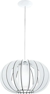 Produktbild von EGLO Pendelleuchte Stellato 2, 1 flammige Hängelampe Vintage,, Hängeleuchte aus Stahl, Esstischlampe, Wohnzimmerlampe hängend mit E27, Ø 40 cm