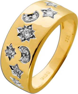 Produktbild von Diamant Ring Gold 333 8K Lab Grown Diamanten 0.25ct 19