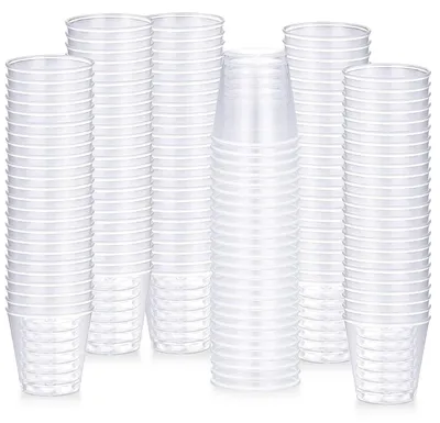 200 transparente Schnapsgläser 5 cl / 50 ml aus PS, wiederverwendbar