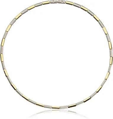 Produktbild von Boccia Damen Collier 0866-02 Reintitan bicolor mit gelbgoldplattierten Elementen