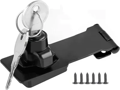 Produktbild von Sicherheitsschloss mit Schlüssel, Zinklegierung, 10 cm, für Türen und Schränke