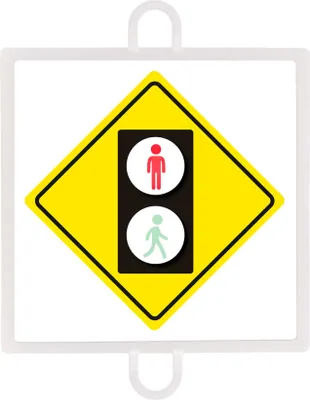 Produktbild von Verkehrswarntafel Nr. 5 (Fußgänger Rot)