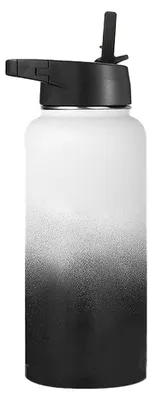 Produktbild von Sport-Trinkflasche – Auslaufsicher, vakuumisoliert, doppelwandig, Thermobecher, Metall-Trinkflasche