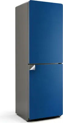 Zdjęcie produktu dla Kolor niebieski - Naklejka na lodówkę - Naklejka na lodówkę - Dekoracja lodówki - Folia samoprzylepna na lodówkę - Dekoracja kuchni - 60x180 cm
