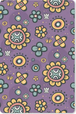 Produktbild von MuchoWow® Mauspad Mousepad Mädchen - Schmetterling - Pflanzen - Muster - Mädchen - Kinder - Kinder 18x27 cm - Mousepads - Maus Mat - Pad - Mausunterlage