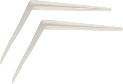 Produktbild von KOTARBAU® 2er Set Regalwinkel 450x400 mm Regalträger Regalhalter für Wandmontage Weiß