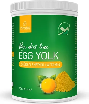 Produktbild von Pokusa Eigelbmehl 800g für Hunde & Katzen