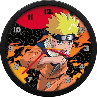 Image de Horloge murale Naruto Shippuden, 30,5 cm, mouvement à quartz