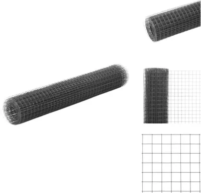 Obrázok produktu pre vidaXL Oceľový drôtený plot s PVC povrchovou úpravou 10x1 m sivý - Plotové panely