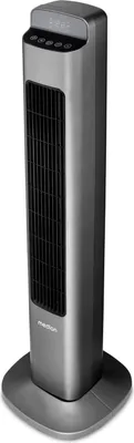 Produktbild von MEDION P15 TF Turmventilator mit Fernbedienung (5 Geschwindigkeitsstufen, leiser Schlafmodus, 45 Watt Leistung, Automatische 80° horizontale Oszillation, LED Display, MD10809) Anthrazit