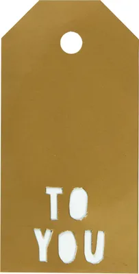 Produktbild von GOLD To You Geschenkanhänger 5x10cm 15Stk