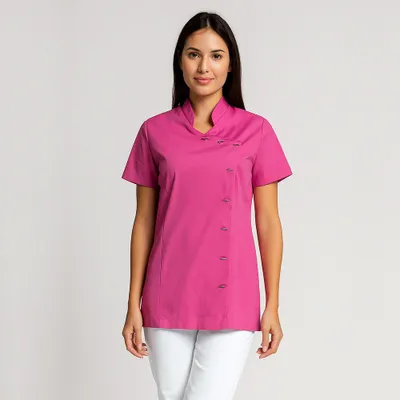 Produktbild von Tunikajacke "Asia-Style" pink Gr. 3XL : 3XL : hot pink : 50% Baumwolle 50% Polyester