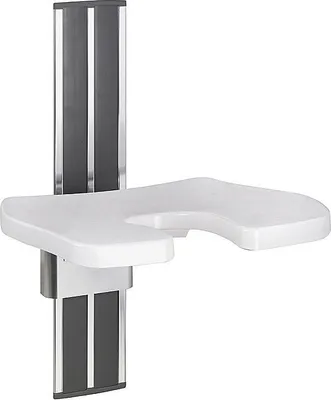 Produktbild von BELP Duschklappsitz Aluminium Kunststoff Chrom 360x670x425 mm, 150 kg Traglast für Bad & WC >> zum Bohren