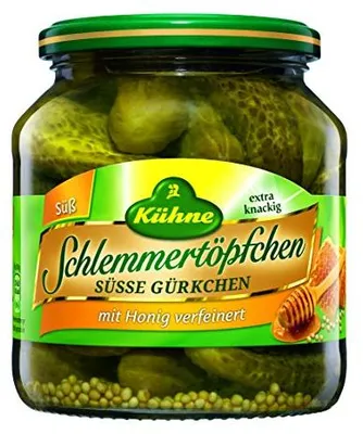 Image de Kühne Potée gourmande Cornichons au miel 530g 6er Pack