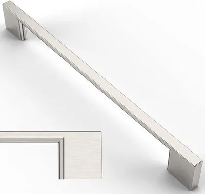 Produktbild von Küchenfachhaken aus nikkeliertem Metall - 320 mm Öffnung - Ladegliederung - Haken für Küchenschubladen - Schubladen- und Türhaken - 6 Stück