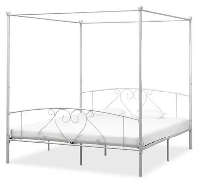 Produktbild von Himmelbett Metallbett 180x200 cm Ehebett Doppelbett Einzelbett Bettgestell