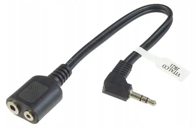 Produktbild von Vitalco Stereo Audioadapter Kabel 3,5mm auf 2,5mm/3,5mm