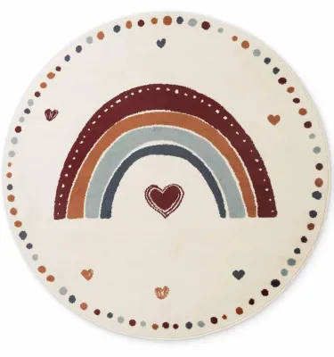 Produktbild von Hanse Home Kinderteppich Luvy, Spielteppich, Regenbogen, Kinderzimmer, Creme