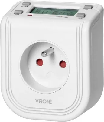 Immagine prodotto di VIRONE | Timer Elettronico DT-4 - LCD - 16 Programmi - Energoefficiente - Facile Da Usare