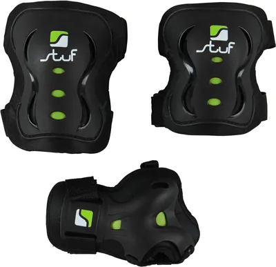 Produktbild von stuf Advanced Schützer Set Erwachsene schwarz/grün L