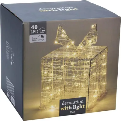Produktbild von Weihnachtsdekoration mit 40 LED-Lichtern für Zuhause und Büro