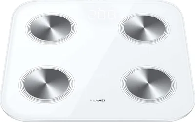 Produktbild von Huawei 55026228, Elektronische Personenwaage, 150 kg, Weiß, kg, Quadratisch, ABS, Gehärtetes Glas