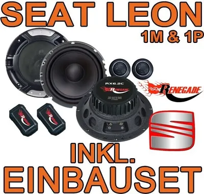 Produktbild von Renegade RX 6.2c - 16,5cm Komponenten-System für Seat Leon 1M & 1P - justSOUND