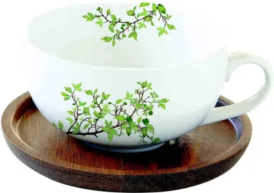 Image de Tasse et soucoupe en porcelaine Natura