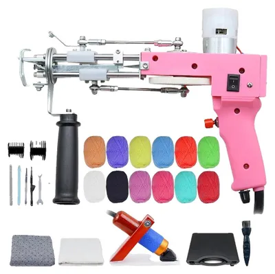 Produktbild von Tufting Gun, 2-in-1 Funktionalität, einstellbare Geschwindigkeit, Rosa