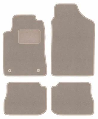 Image de Tapis de sol en moquette pour Peugeot 605 1989-1999 (berline) – jeu 4 pièces, beiges, sur mesure – Wielganizator LUX
