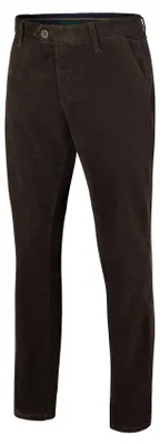 Produktbild von Club of Comfort - Herren Flat Front-Hose High Stretch Feincord, Garvey (8200), Größe:26, Farbe:Schlamm (16)
