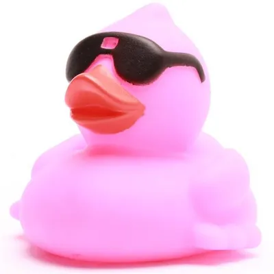 Produktbild von Badeente Cool Duck Ente pink Vinyl 8 cm