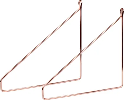 Produktbild von Natural Goods Berlin Regalhalter PANKOW, Regalhalterung, Regalträger, Wandregal, Wandkonsole, Roségold, für 250 mm Regalboden, 2 Stück