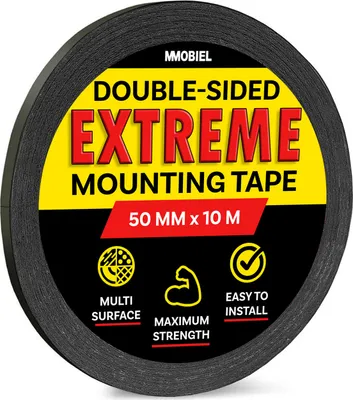 Produktbild von MMOBIEL 50mm Doppelseitiges, Stark Klebend Klebeband für Montage - 10m lange Rolle
