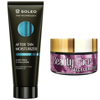 Zdjęcie produktu dla Soleo Tan Technology After Tan Moisturizer + Słoiczek Beauty Face