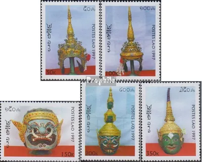 Produktbild von Briefmarken Laos 1997 Mi 1607-1611 (kompl.Ausg.) postfrisch Theaterkronen