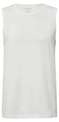 Produktbild von s.Oliver Sommer T-Shirt ärmellos aus Baumwolle, Regular Fit, Flammgarnstruktur, Lässig