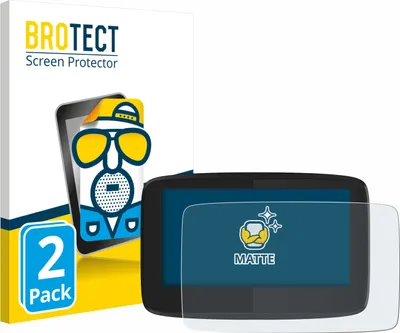 Produktbild von 2x BROTECT Schutzfolie für TomTom GO 620 Displayschutz Displayschutzfolie Folie Matt Entspiegelungsfolie