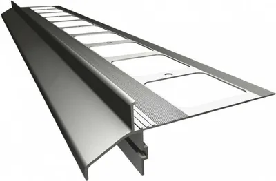 Produktbild von Renoplast Aluminium Traufprofil K40 Keramikboden, Profil 200cm, Grau
