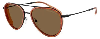Image de Lunettes de soleil pour hommes Emporio Armani, modèle EA2163-3001, couleur or
