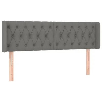 Produktbild von vidaXL Kopfteil mit Ohren Dunkelgrau 163x16x78/88 cm Stoff