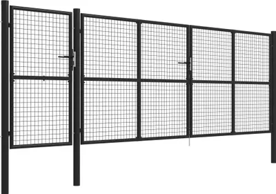 Obrázek produktu pro vidaXL Zahradní brána ocelová 500×150 cm antracitová