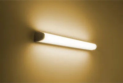 Produktbild von Philips Lighting Philips 3116699P1 A++,"LINEA Volga" LED Wandleuchte, 790lm, Aluminium, 11 W, Integriert, grau, 5.5 x 55 x 6 cm