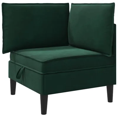 Immagine prodotto di Divano con contenitore vidaXL in velluto verde scuro