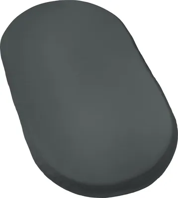 Produktbild von Erwin Müller Baby-Spannbettlaken Murnau" anthrazit 40x70 cm oval"