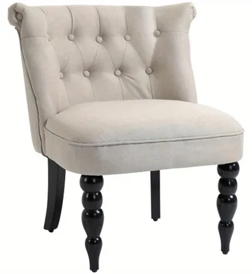 Image de Fauteuil - Fauteuil relax - Fauteuil lounge - Fauteuil de salon - Fauteuil inclinable - Design vintage - Revêtement en lin
